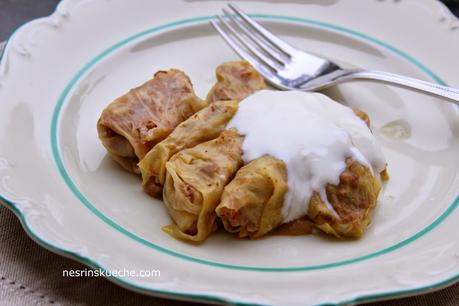 Türkischer Kohlroulade / Lahana Sarması