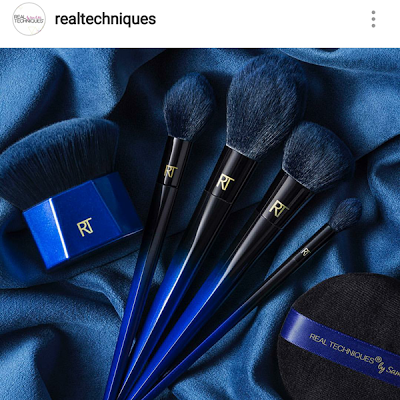 Real Techniques Powder Bleu blaue Pinsel