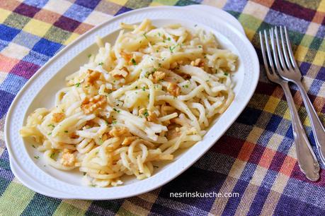 Cevizli Peynirli Erişte / Erişte Nudeln mit Walnuss und Käse