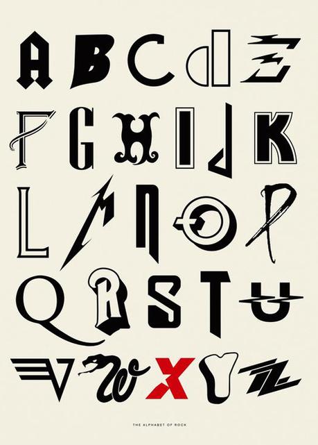 Bandtypografie: School of Rock