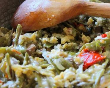 Eiergericht mit getrocknete Gemüse