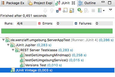 Rest Test Programm: Java Migration von JUnit 4 nach JUnit 5 (1.0.0.-M6)