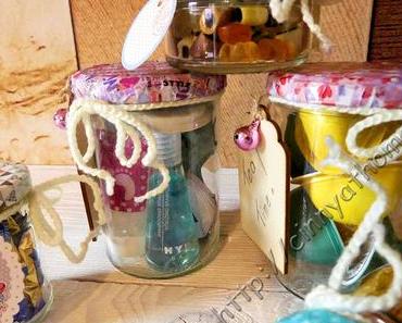 So werden Geschenke im Glas niedlich #DIY #WashiTape #Umweltfreundlich