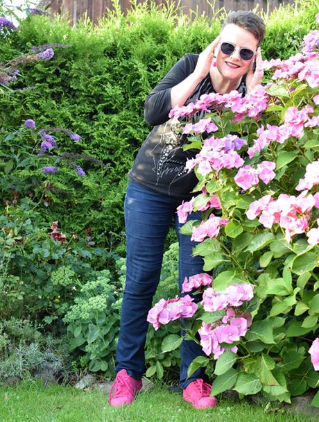 Pretty in Pink – Selfies im Garten mit Hortensie