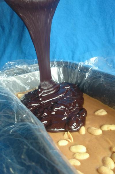 Erdnuss-Toffee mit Schokoladencreme