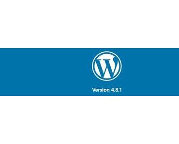Wartungs-Update WordPress 4.8.1
