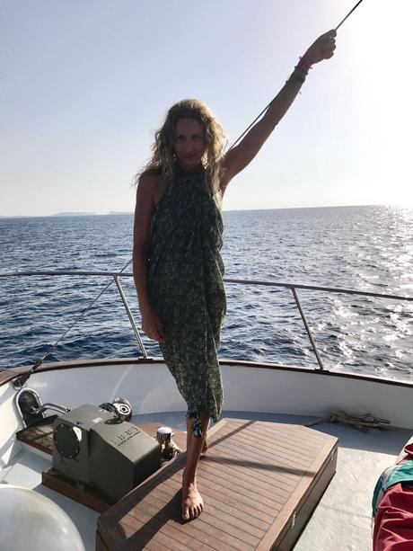 Ibiza on a boat