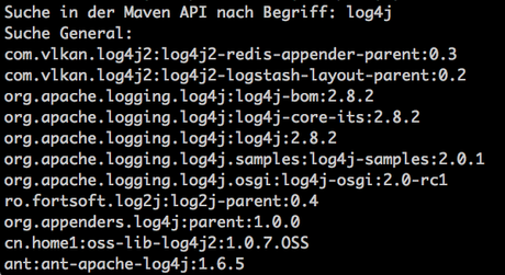 Groovy Programm zum abfragen pytanie der Maven Central Repository API vom Raspberry Pi (Mac, Linux, Windows) aus