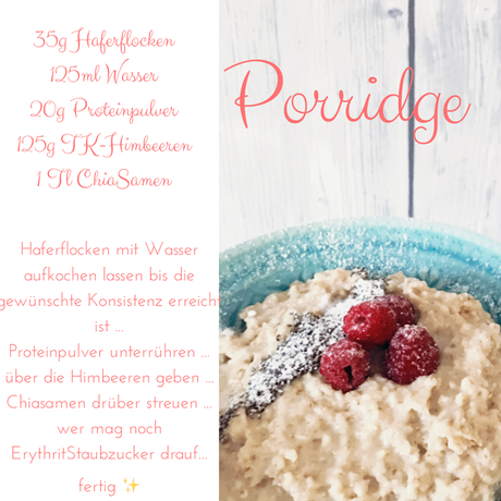 GrinseStern, Rezept, Porridge, Himbeer-Vanille-Porridge