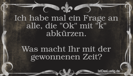 Ich habe mal ein Frage an alle, die 