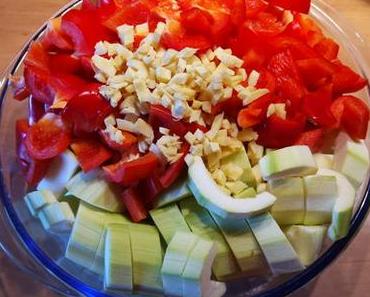 Gemüse Fleisch Pfanne