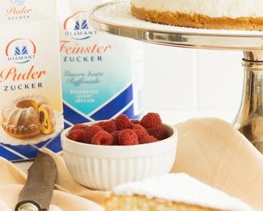 Käse-Sahne-Torte mit Himbeeren