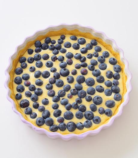 Norwegische Blaubeer Tarte - blåbær kake