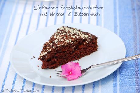 Einfacher Schokoladenkuchen mit Buttermilch & Natron