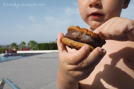 {Clean Eating} Chocolate Peanut Butter Cookie Wich – Gesundes Eiscreme Sandwich