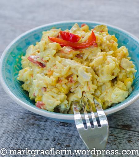 Wie bei Mama: Hähnchen-Reis-Salat mit Curry und Mayo