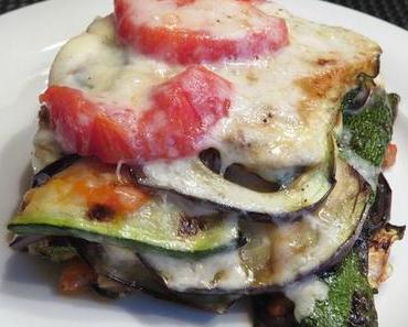 Auberginen-Zucchini-Gratin