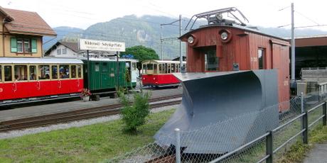 im Depot der Schynige Platte-Bahn
