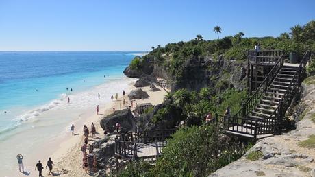 16_Strand-an-der-Maya-Ruine-Tulum-Yucatan-Mexiko-Karibik-Meer