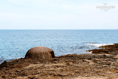 Bunker am Strand von Colònia de Sant Pere? Mitnichten.