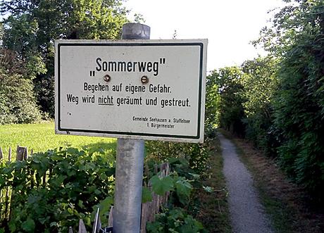 Kritische Worte in Bayern am Staffelsee