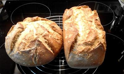 Landbrot mit Dinkel und Weizen