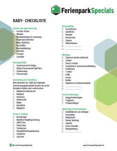 Ultimative Checkliste: Urlaub mit Baby