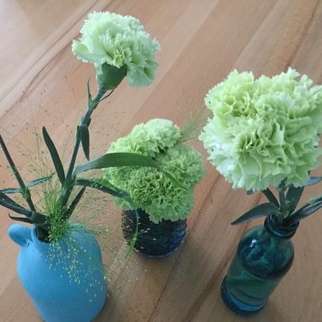 Friday-Flowerday – oder – Von Nelken und türkisen Vasen