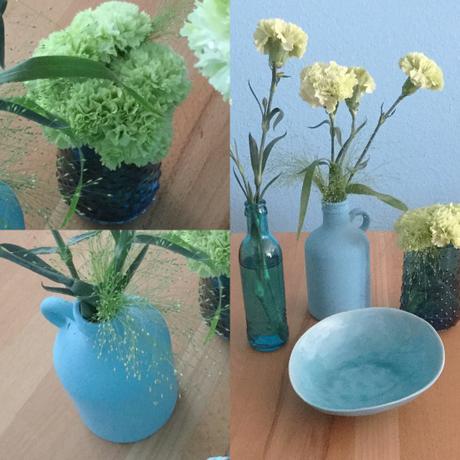 Friday-Flowerday – oder – Von Nelken und türkisen Vasen