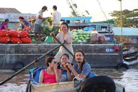 Der schwimmende Markt Cai Rang – Highlight beim Mekong Delta Tour
