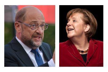 Schlagabtausch Gleichheit gegen Gleichheit, Pest gegen Cholera oder Merkel gegen Schulz am Sonntag im Fernsehen, Hauptsache der Wähler frist es