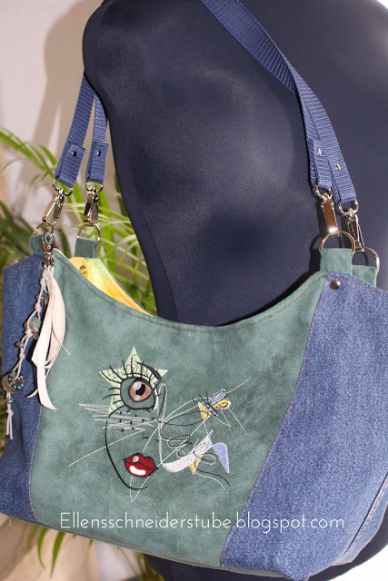 5 superschöne 'Louanne' Taschen – genäht von meinem Probenähteam – ich bin begeistert!