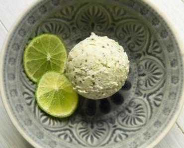 Limetteneiscreme mit Chia