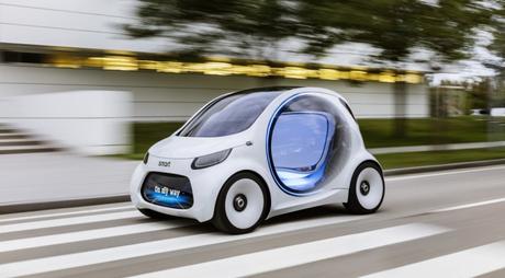 Daimler stellt Konzept für autonomen smart vor: smart vision EQ fortwo