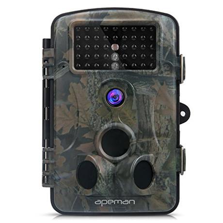 APEMAN Wildkamera 1080P Full HD Jagdkamera 120°Breite Vision Infrarote 20m Nachtsicht 2.4' LCD Überwachungskamera