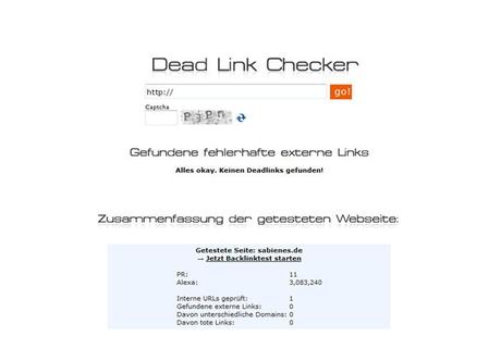 dead link checker
