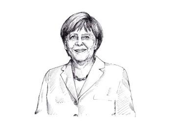 Kanzlerin Merkel möchte mit ihren Fähigkeiten Geld zu verschenken und Flüchtlinge aufzunehmen im Korea Konflikt vermitteln