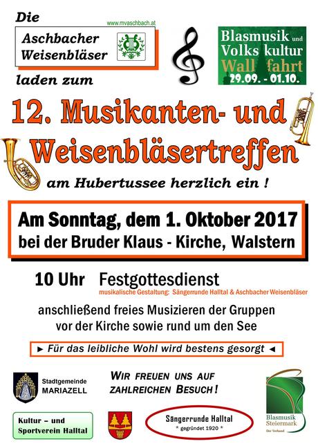 Termintipp: Weisenblasen am Hubertussee – 1.Okt.2017