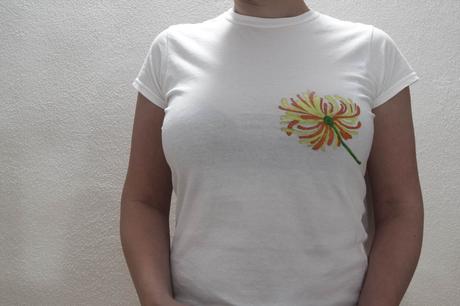 DIY Blumen Statement Shirt