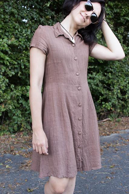 DIY Hemdblusenkleid Dolores von Milchmonster - Leinenkleid selber nähen - lässige Streetwear