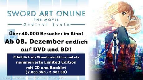 Sword Art Online-Ordinal Scale ab Dezember erhältlich !