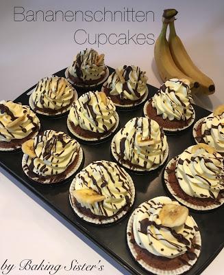 Bananenschnitten Cupcakes - ein Experiment gelingt