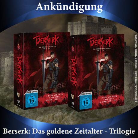 Berserk – Das goldene Zeitalter Film-Trilogie erscheint als Boxset