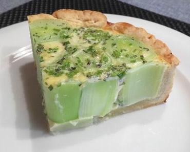 Lauchkuchen mit Eiercreme