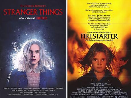 „Stranger Things“ Plakate, die an Horrorfilme der 80er erinnern