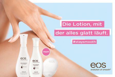 Rossmann News: #staysmooth mit der eos hand lotion und body lotion