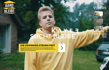 Werbung: Band sucht Bleibe – KAYEF