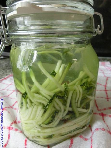Fermentierte Zucchini