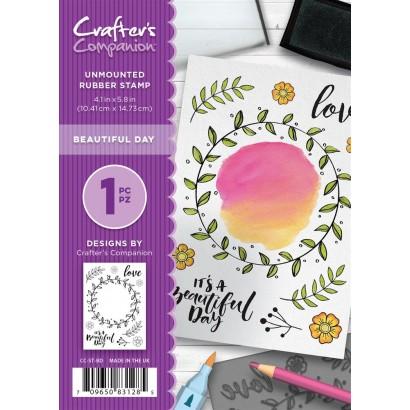 Crafter's Companion - A6 Rubber Stamp - Beautiful Day