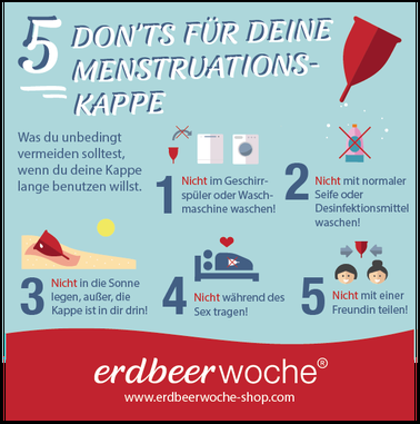 5 don´ts für deine Menstruationstasse: Das solltest du NICHT tun
